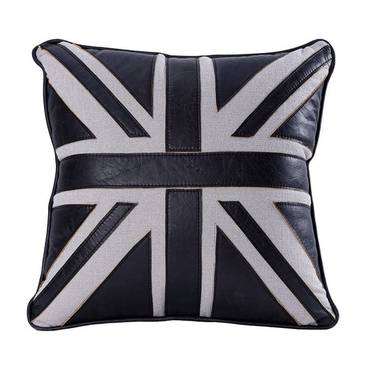 ACME Furniture - Brancaster - Accent Cushion (Set of 2) - Black Leather & Linen - AC02824 view 1