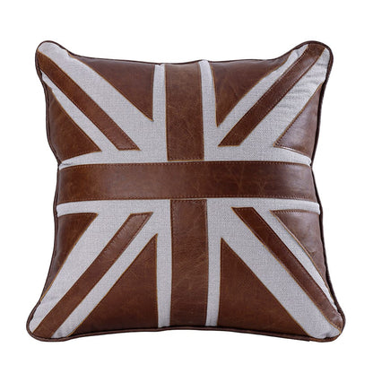 ACME Furniture - Brancaster - Accent Cushion (Set of 2) - Brown Leather & Linen - AC02822 view 2