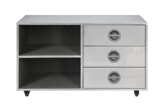 ACME Furniture - Brancaster Cabinet - Aluminum - 92427 veiw 2