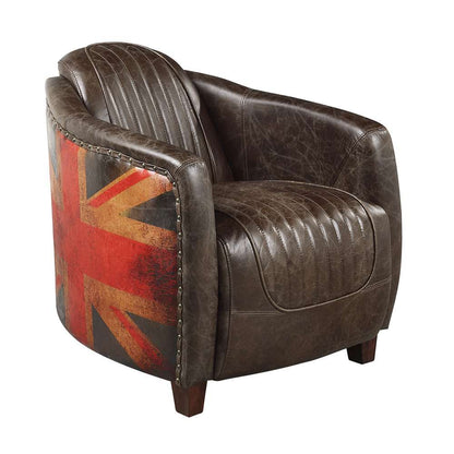 ACME Furniture - Brancaster Chair - Antique Slate Top Grain Leather - LV01811 veiw 1