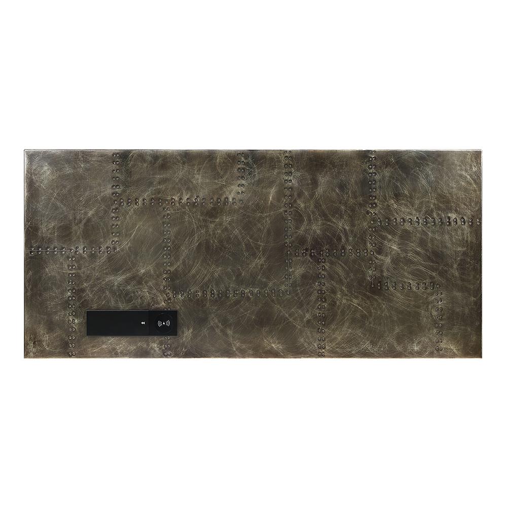 ACME Furniture - Brancaster Executive Desk w/USB - Bronze Aluminum Finish - OF02586 veiw 8