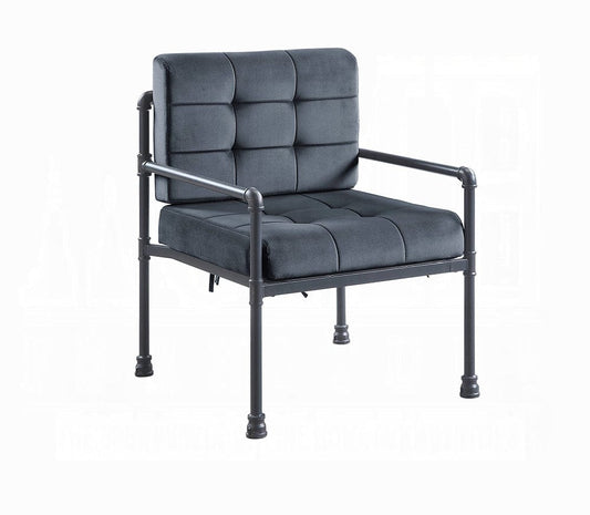ACME Furniture - Brantley Accent Chair - Gray Velvet & Sandy Gray - AC00429 view 1