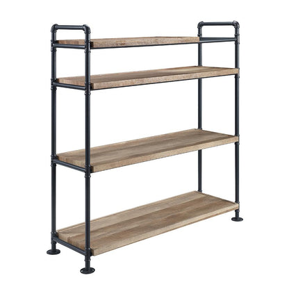 ACME Furniture - Brantley Bookshelf - Oak & Sandy Black Finish - AC00757 veiw 3