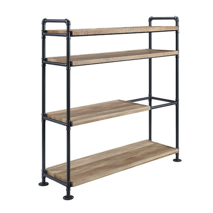 ACME Furniture - Brantley Bookshelf - Oak & Sandy Black Finish - AC00757 veiw 4