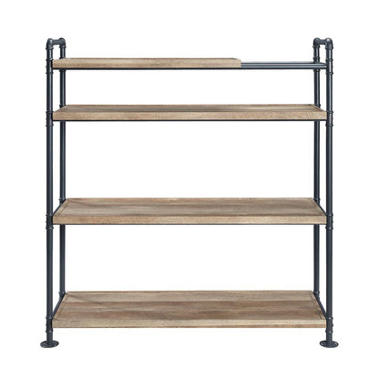 ACME Furniture - Brantley Bookshelf - Oak & Sandy Black Finish - AC00757 veiw 5