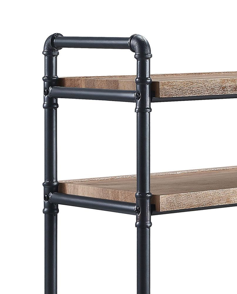 ACME Furniture - Brantley Bookshelf - Oak & Sandy Black Finish - AC00757 veiw 6