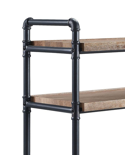 ACME Furniture - Brantley Bookshelf - Oak & Sandy Black Finish - AC00757 veiw 6