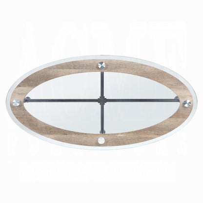 ACME Furniture - Brantley Coffee Table - Clear Glass & Sandy Gray - LV00435 veiw 3