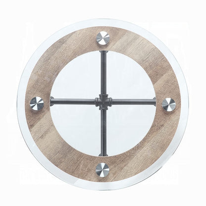 ACME Furniture - Brantley End Table - Clear Glass & Sandy Gray - LV00436 view 3