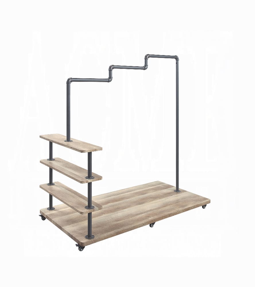 ACME Furniture - Brantley Hanger Rack - Oak & Sandy Gray - AC00431 view 1