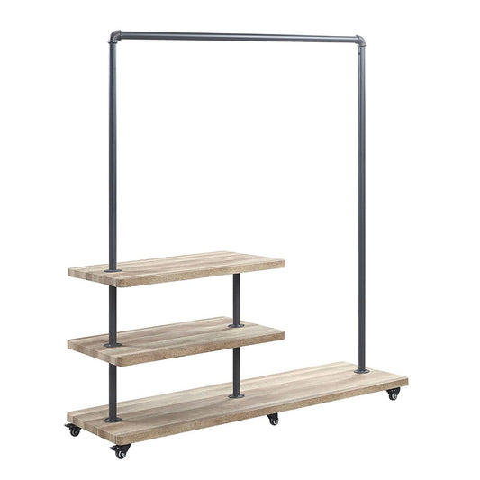 ACME Furniture - Brantley - Hanger Rack - Oak & Sandy Gray Finish - AC00434 view 1