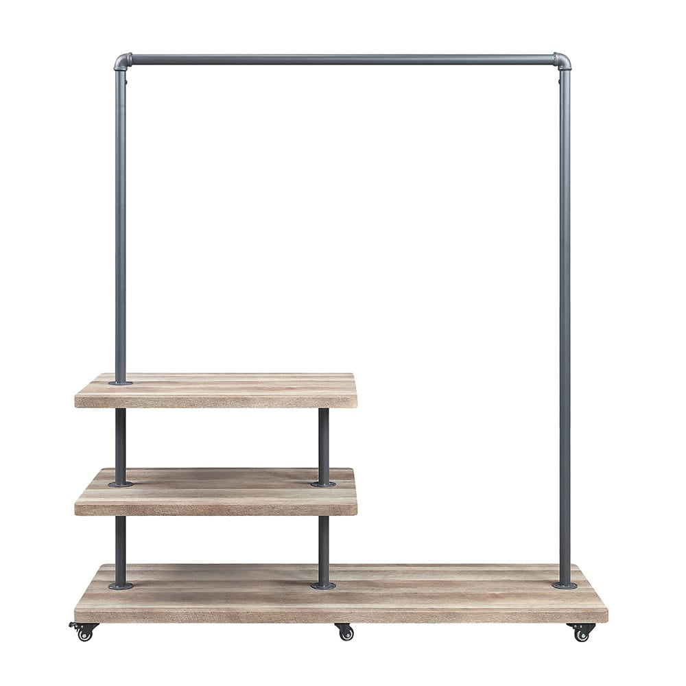 ACME Furniture - Brantley - Hanger Rack - Oak & Sandy Gray Finish - AC00434 view 2