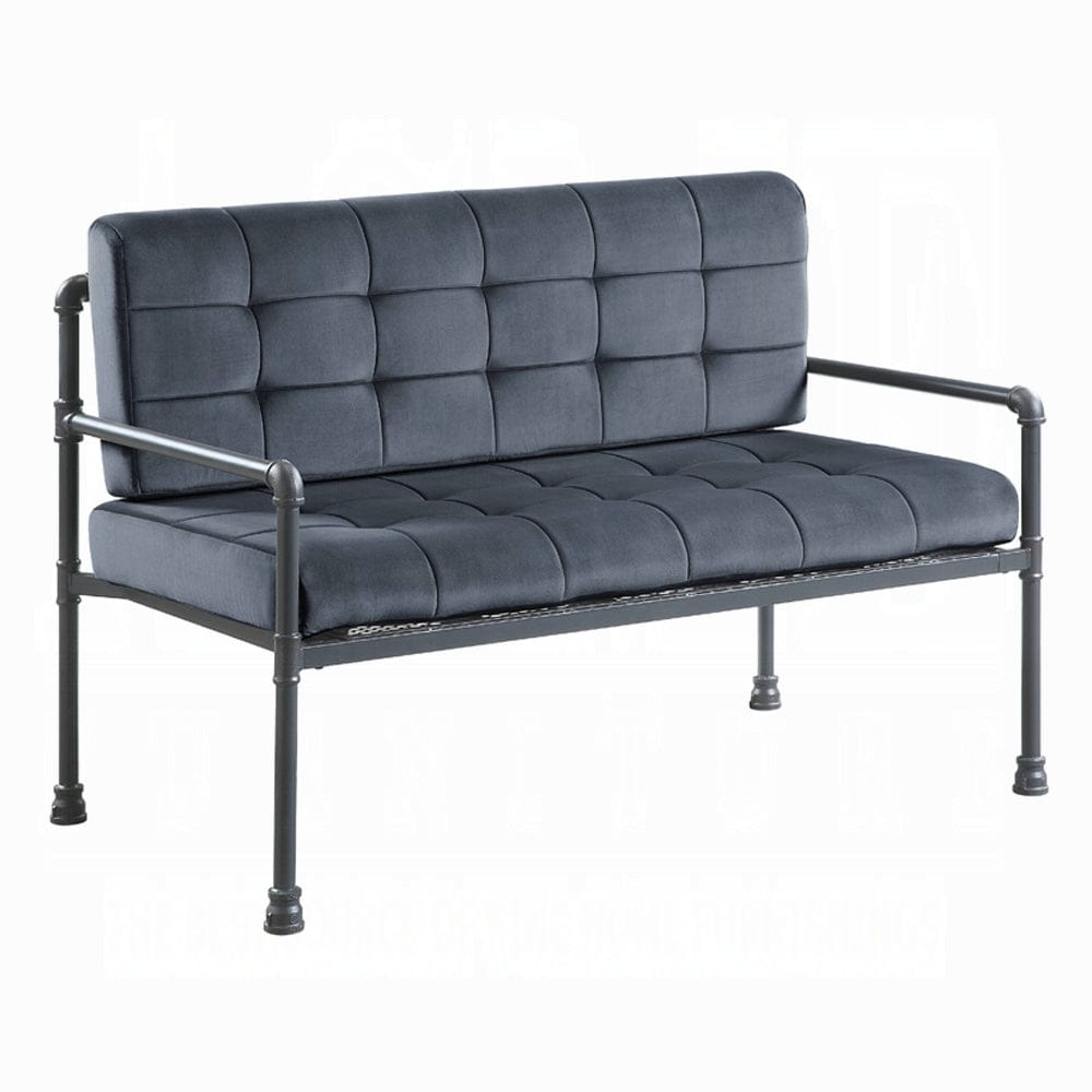 ACME Furniture - Brantley Loveseat - Gray Velvet & Sandy Gray - LV00426 view 1