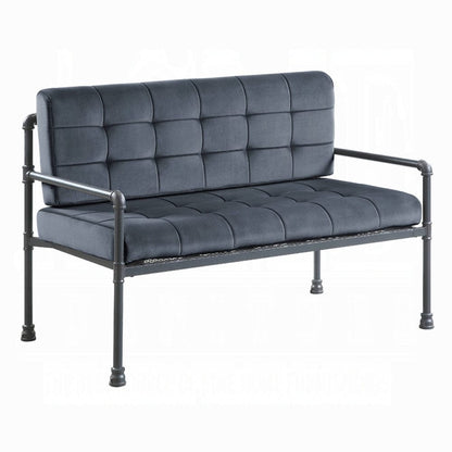ACME Furniture - Brantley Loveseat - Gray Velvet & Sandy Gray - LV00426 view 1