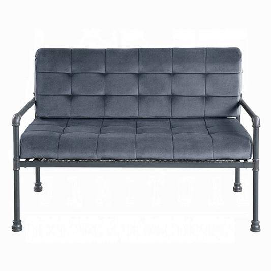 ACME Furniture - Brantley Loveseat - Gray Velvet & Sandy Gray - LV00426 view 2