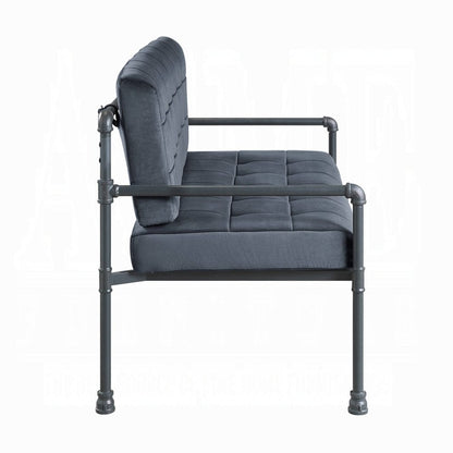 ACME Furniture - Brantley Loveseat - Gray Velvet & Sandy Gray - LV00426 view 3
