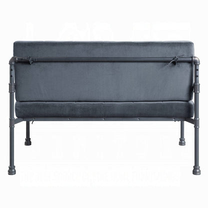 ACME Furniture - Brantley Loveseat - Gray Velvet & Sandy Gray - LV00426 view 4