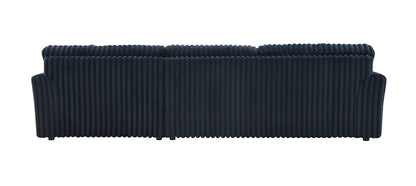 ACME Furniture - Breton Sectional Sofa w/4 Pillows - Blue Corduroy - LV04400 veiw 5