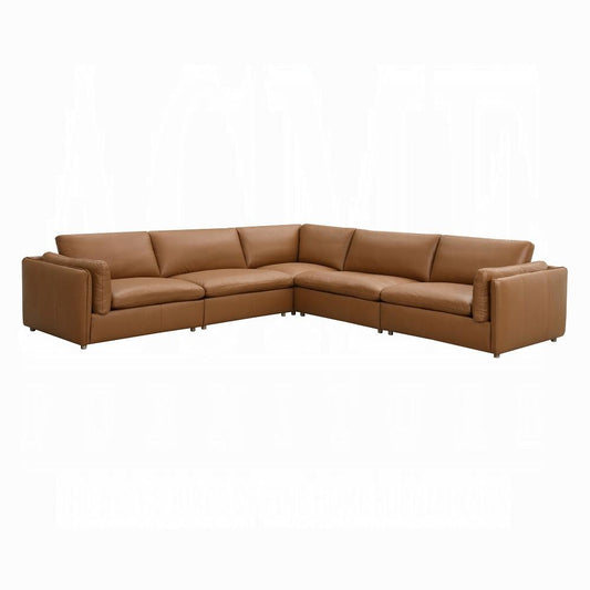 ACME Furniture - Brighton Modular Sectional Leather - Brown Top Grain Leather veiw 1