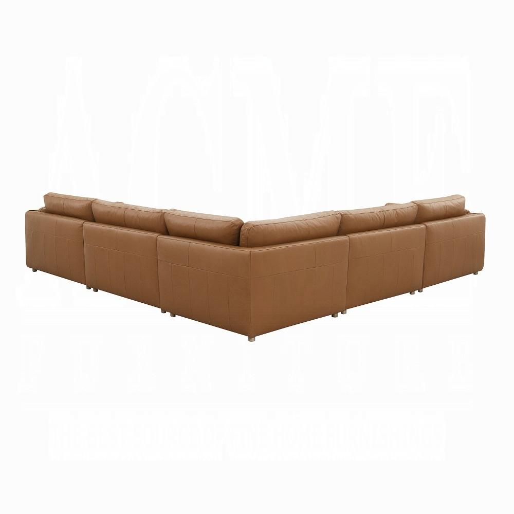 ACME Furniture - Brighton Modular Sectional Leather - Brown Top Grain Leather veiw 3