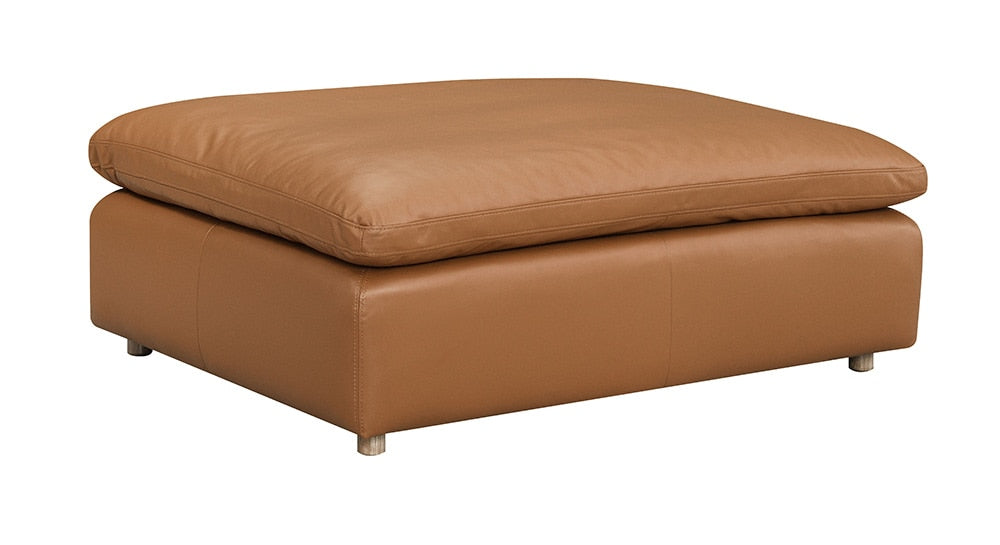 ACME Furniture - Brighton Ottoman - Brown Top Grain Leather - LV03374 veiw 1