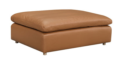 ACME Furniture - Brighton Ottoman - Brown Top Grain Leather - LV03374 veiw 1
