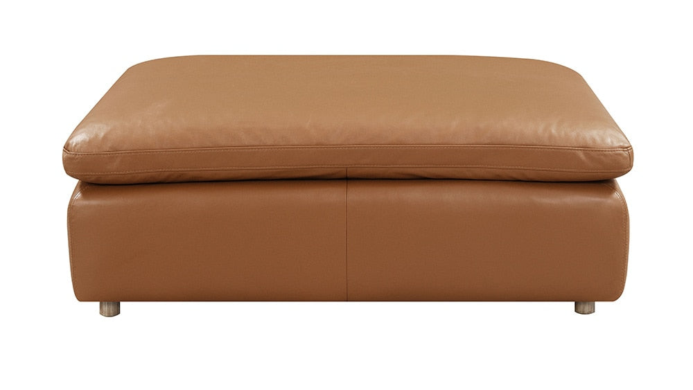 ACME Furniture - Brighton Ottoman - Brown Top Grain Leather - LV03374 veiw 2