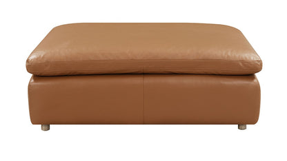 ACME Furniture - Brighton Ottoman - Brown Top Grain Leather - LV03374 veiw 2