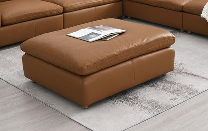 ACME Furniture - Brighton Ottoman - Brown Top Grain Leather - LV03374 veiw 3