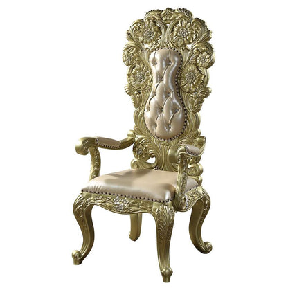 ACME Furniture - Cabriole Arm Chair (Set of 2) - Light Gold  - DN01484 veiw 1