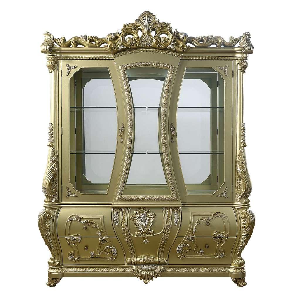 ACME Furniture - Cabriole Curio - Gold - DN01485 veiw 3