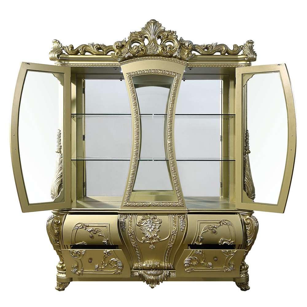 ACME Furniture - Cabriole Curio - Gold - DN01485 veiw 6