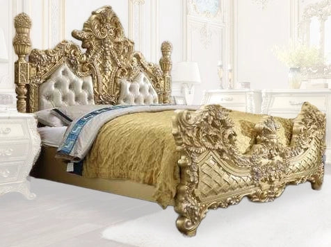 ACME Furniture - Cabriole Eastern King Bed - Light Gold - BD01463EK