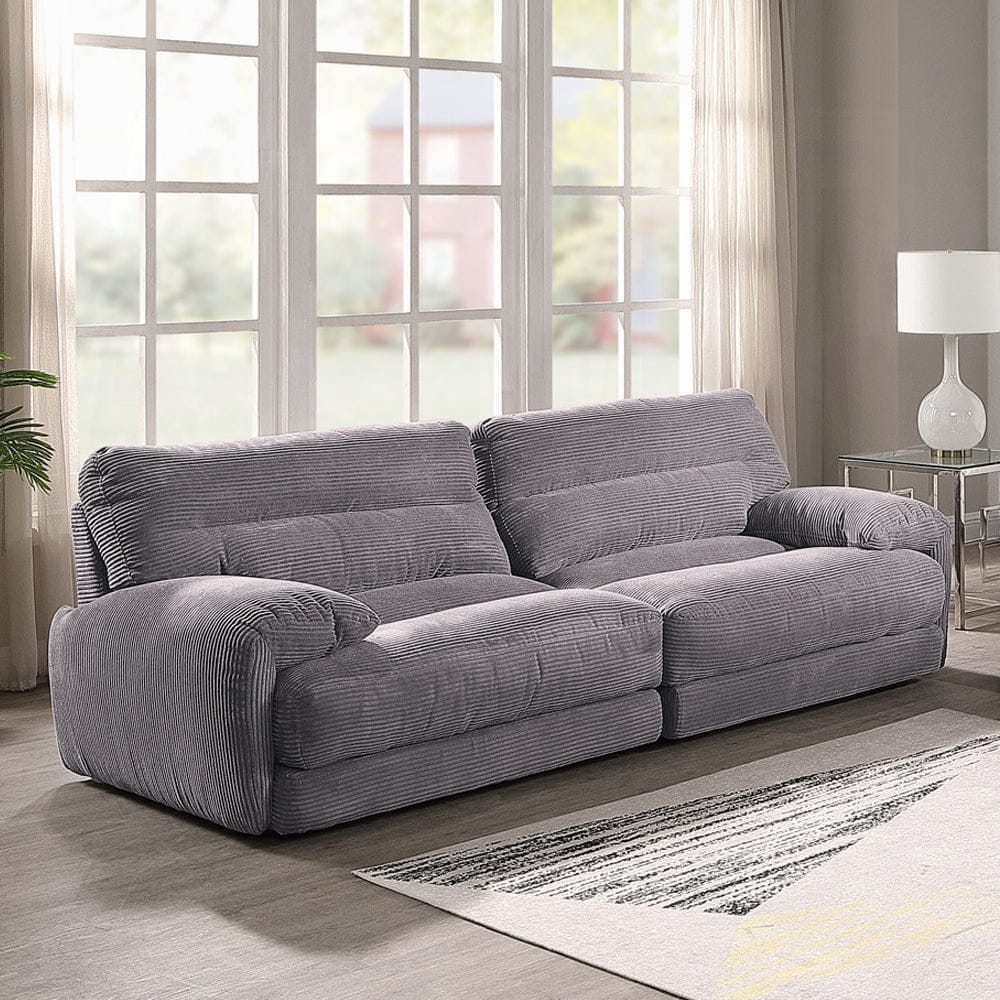 ACME Furniture - Cadenza Loveseat - Gray Corduroy - LV03261 view 7