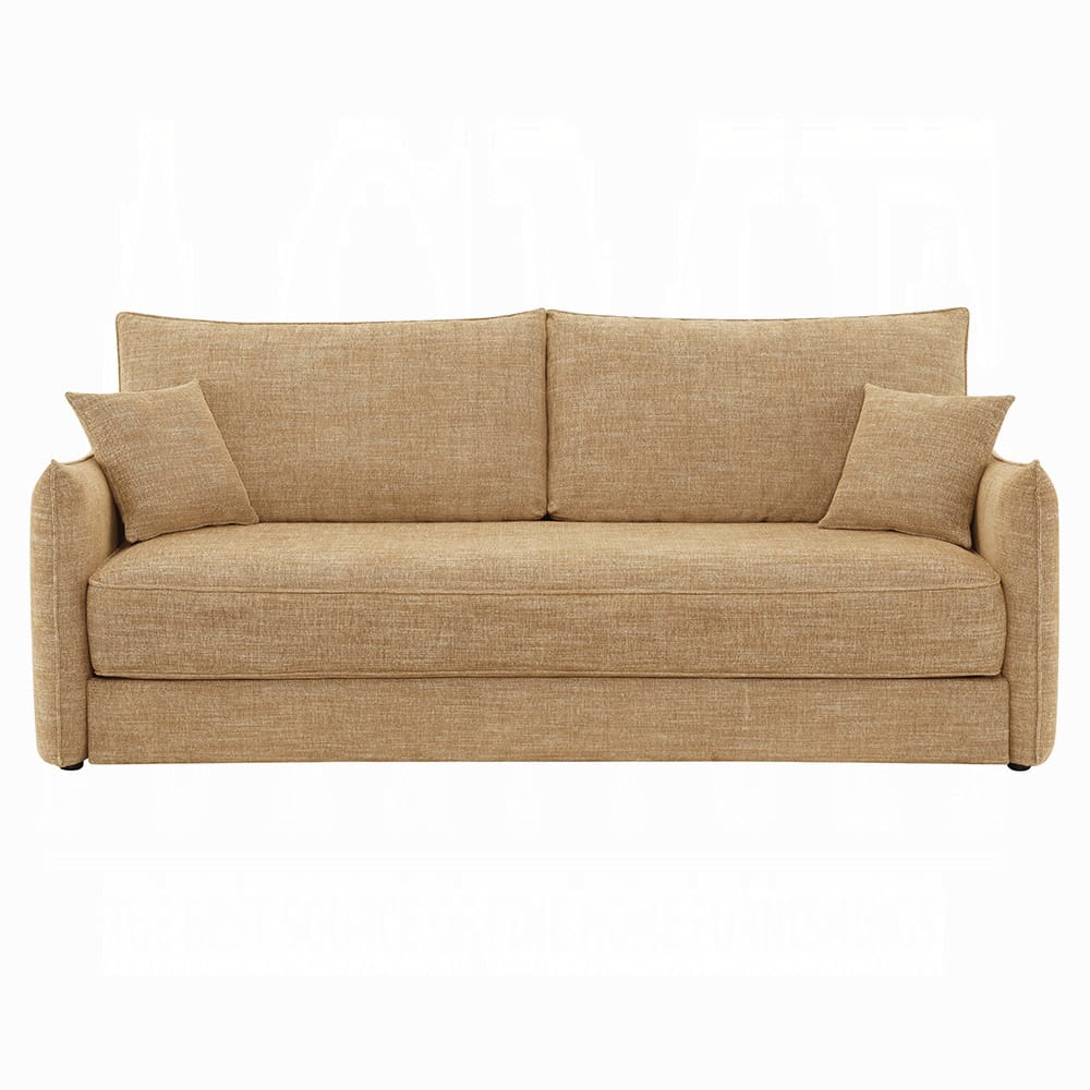 ACME Furniture - Cadie - Sofa w/Sleeper & 2 Pillows - Mocha Chenille - LV05940 view 2