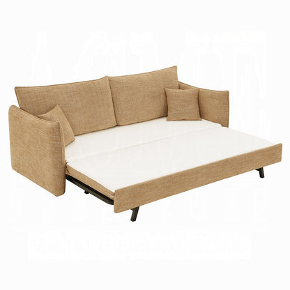 ACME Furniture - Cadie - Sofa w/Sleeper & 2 Pillows - Mocha Chenille - LV05940 view 4