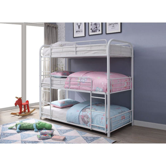 ACME Furniture - Cairo - Triple Bunk Bed (F/F/F) - White - 38115 view 1