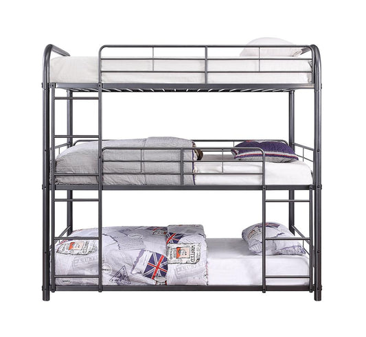 ACME Furniture - Cairo Triple Bunk Bed (T/T/T) - Gunmetal - 38090 veiw 2