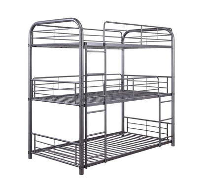 ACME Furniture - Cairo Triple Bunk Bed (T/T/T) - Gunmetal - 38090 veiw 3