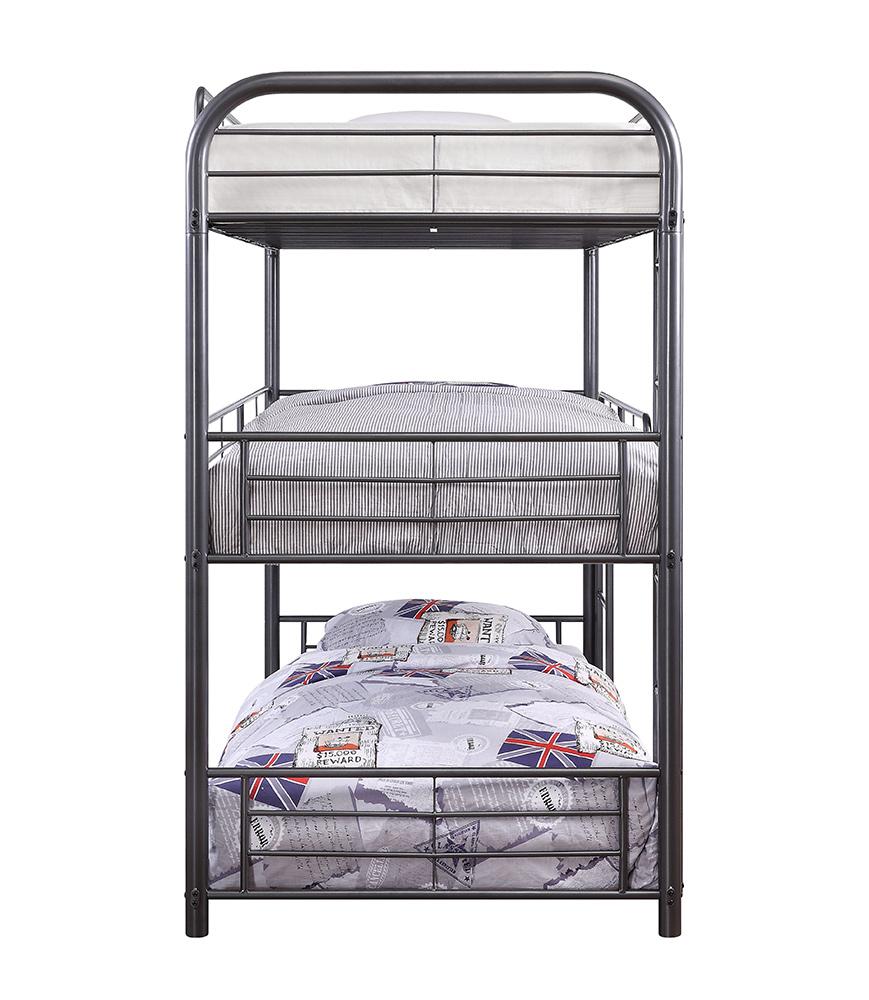 ACME Furniture - Cairo Triple Bunk Bed (T/T/T) - Gunmetal - 38090 veiw 4