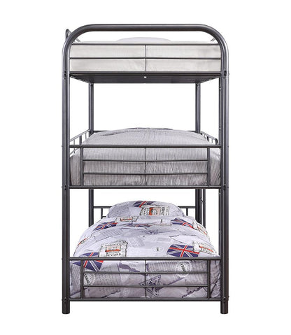 ACME Furniture - Cairo Triple Bunk Bed (T/T/T) - Gunmetal - 38090 veiw 4