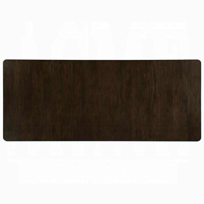 ACME Furniture - Carena Dining Table w/Leaf - White & Brown Finish - DN02955 view 3