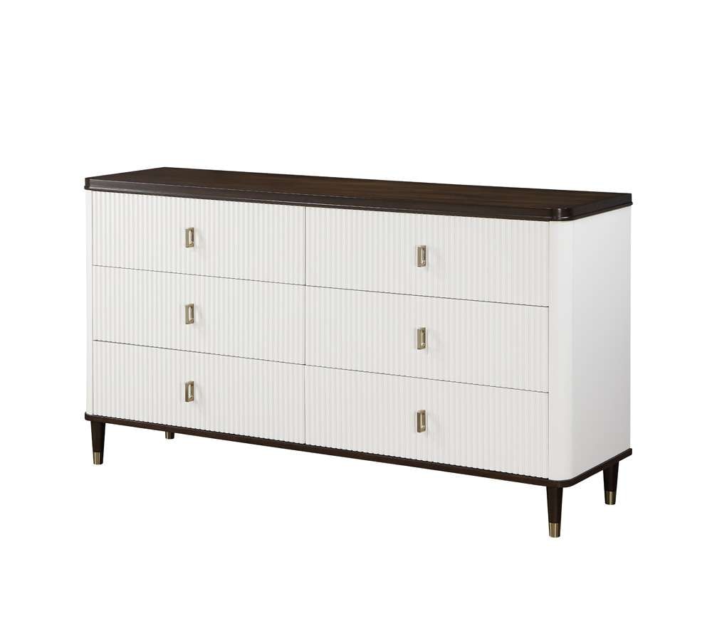 ACME Furniture - Carena Dresser w/Jewelry Tray - White & Brown - BD02030 veiw 2