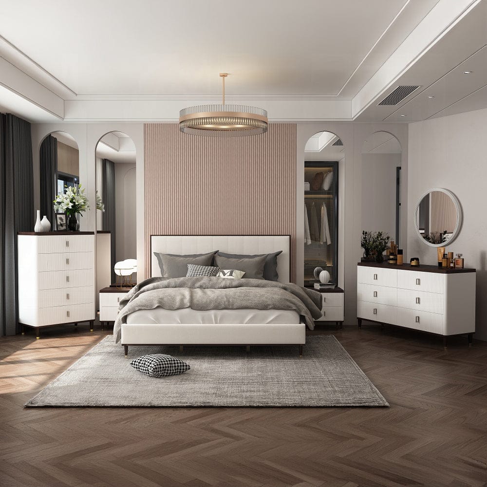 ACME Furniture - Carena Mirror - White & Brown - BD02029 view 3