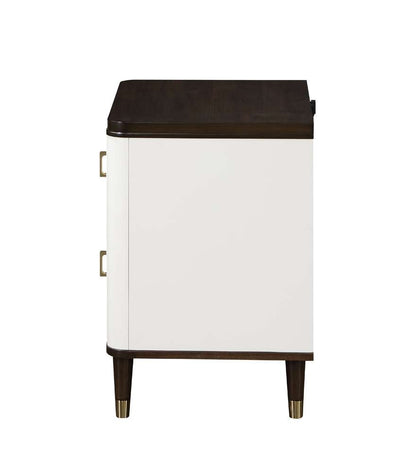 ACME Furniture - Carena Nightstand w/USB - White & Brown - BD02028 view 3