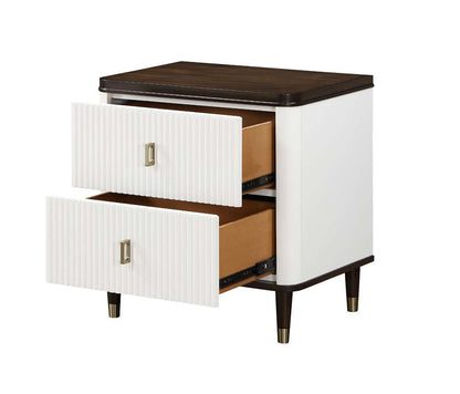 ACME Furniture - Carena Nightstand w/USB - White & Brown - BD02028 view 5