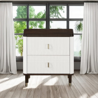 ACME Furniture - Carena Nightstand w/USB - White & Brown - BD02028 view 7