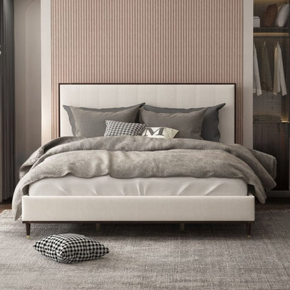 ACME Furniture - Carena Queen Bed -White & Brown - BD02027Q
