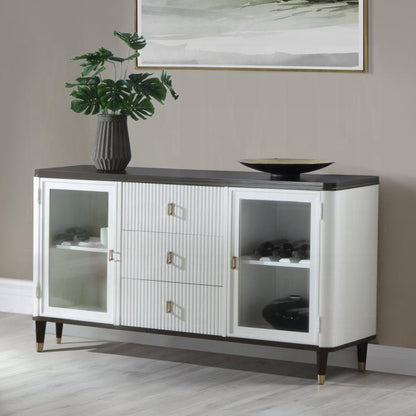 ACME Furniture - Carena Server - White & Brown Finish - DN02958 veiw 4
