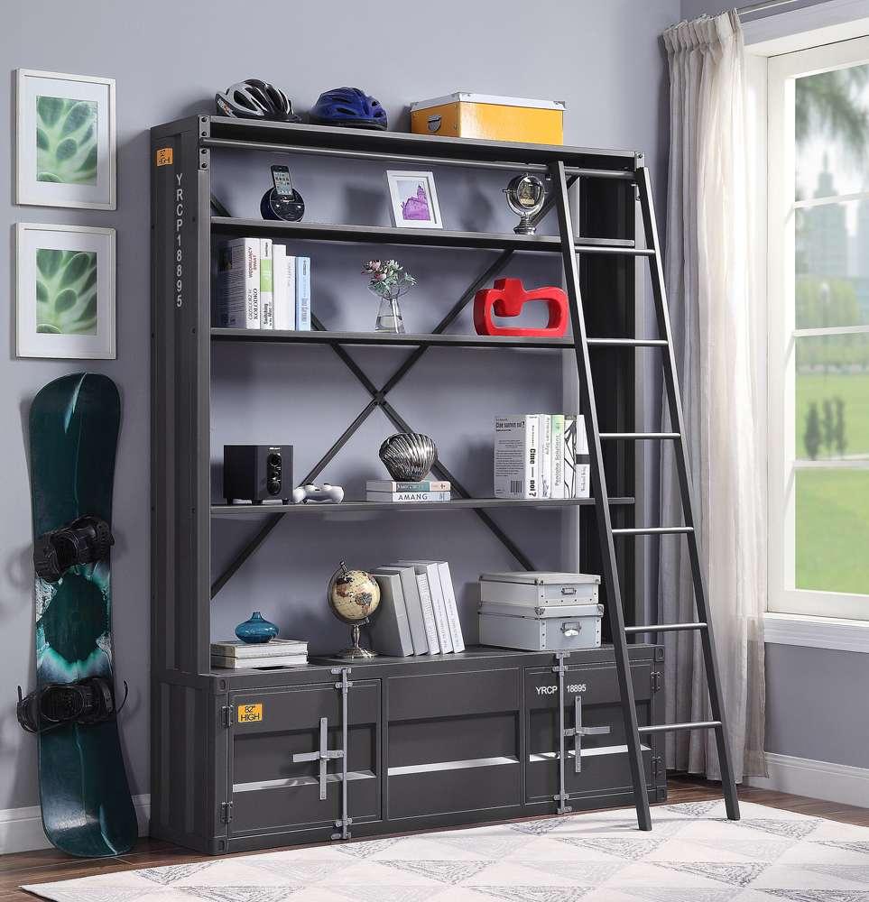 ACME Furniture - Cargo Bookshelf & Ladder - 39887 veiw 2